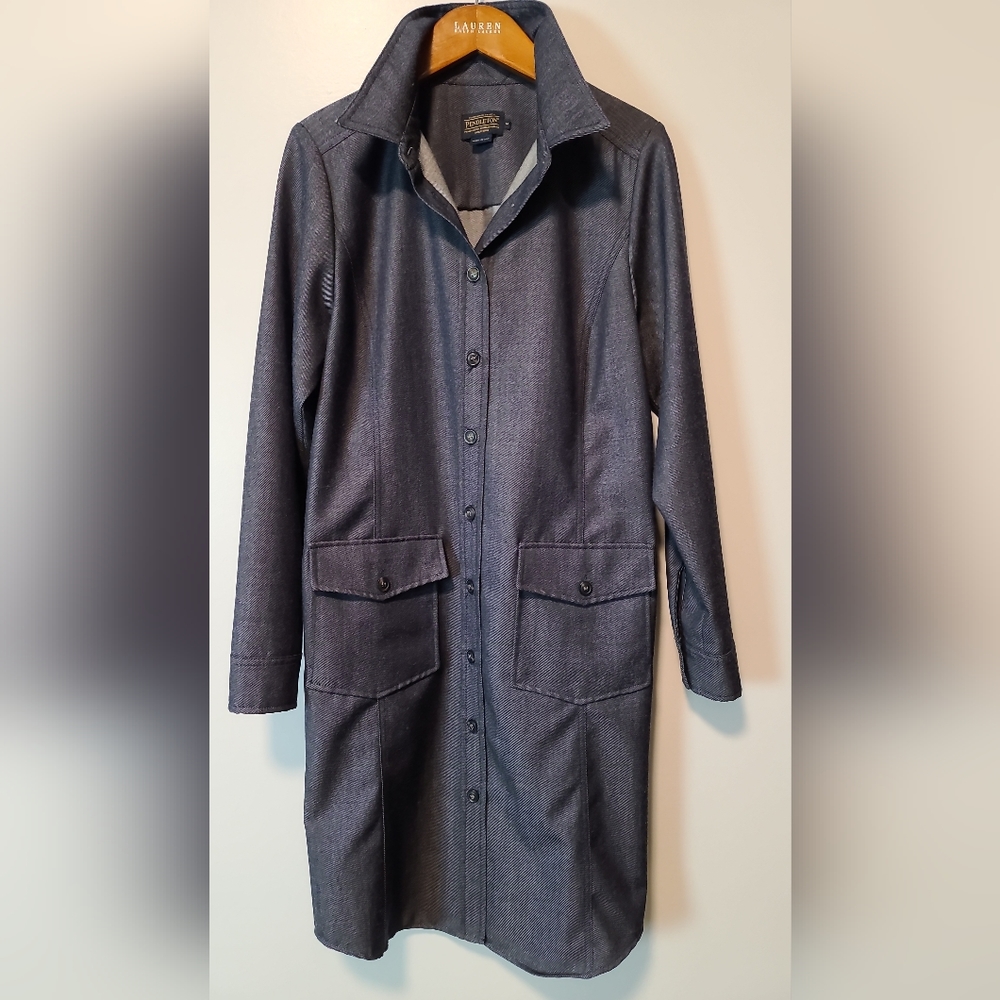 VINTAGE PENDLETON VIRGIN WOOL CARDIGAN COAT - Picture 2 of 13